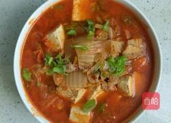 辣白菜豆腐汤的做法图解7