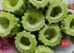 猪肉酿苦瓜的做法图解3