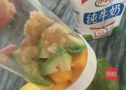 牛油果芒果奶昔的做法图解3