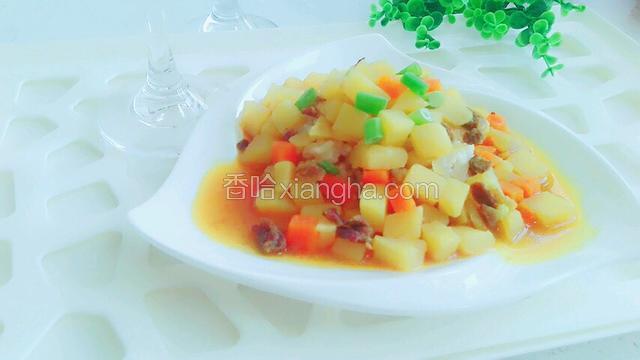 一饭一菜！很简单。