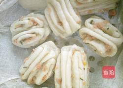 葱花火腿肠花卷的做法图解7