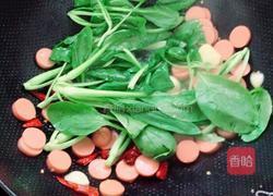 火腿炒面的做法图解5