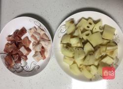 红烧肉炖藕的做法图解2