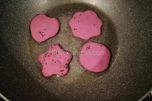 梅花紫薯饼