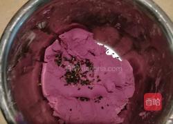 梅花紫薯饼的做法图解3