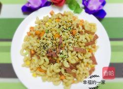 培根炒空心意面的做法图解8