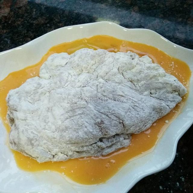 再裹鸡蛋液