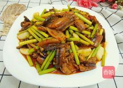 蒜苔烧黄鳝的做法图解15