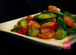 秋葵炒虾仁的做法图解12