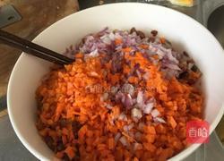 香煎蔬菜肉饼的做法图解2