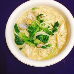 海鲜青菜面的做法[图]