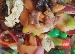 肉片鸡蛋炒杂蔬的做法图解6