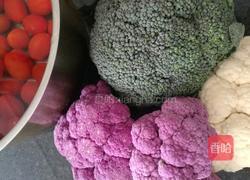 凉拌三色菜花的做法图解1