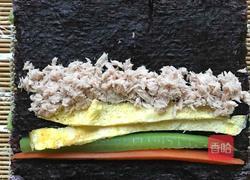 金枪鱼蔬菜包饭的做法图解5