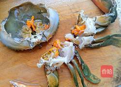 糯米蒸膏蟹的做法图解4