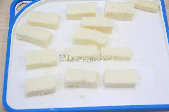 取出切条；