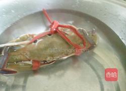 梭子蟹炒年糕的做法图解1