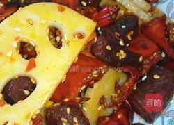 脆藕香辣风干肠的做法图解10