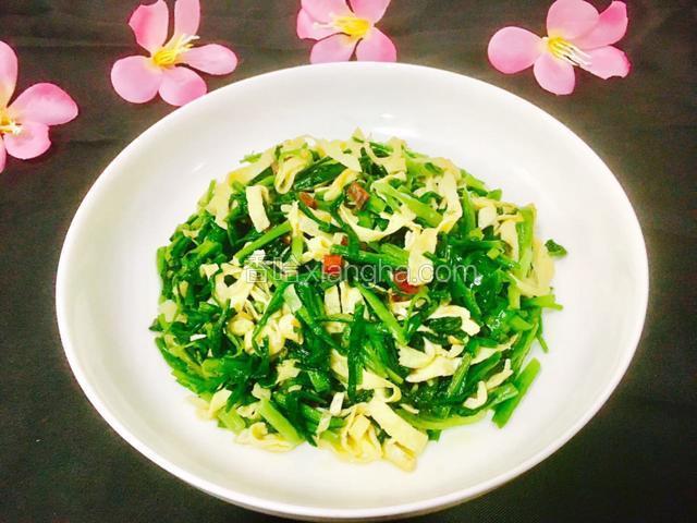 韭菜炒蛋皮
