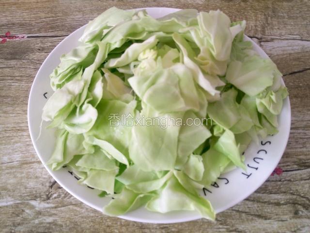 包包菜撕片（大小根据个人喜好）