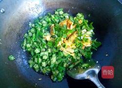 秋葵炒鸡蛋的做法图解9