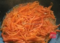 胡萝卜炒鸡蛋的做法图解3