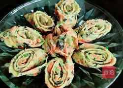 五彩鸡蛋饼的做法图解8