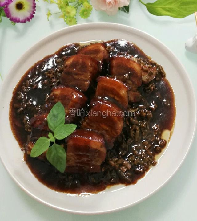 豇豆扣肉出炉了