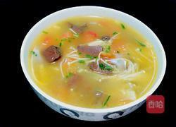 鸭血金针菇番茄汤的做法图解6