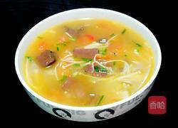 鸭血金针菇番茄汤的做法图解1