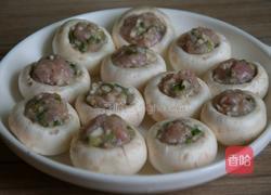 蘑菇酿肉的做法图解7