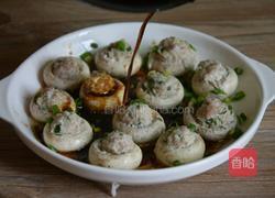 蘑菇酿肉的做法图解12