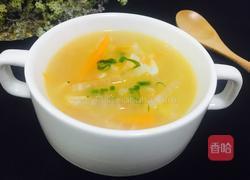 双色萝卜丝虾皮汤的做法图解1