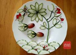 黄瓜花样拼盘的做法图解21
