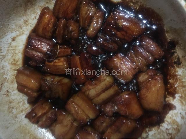 煮至汤汁渐浓粘稠，