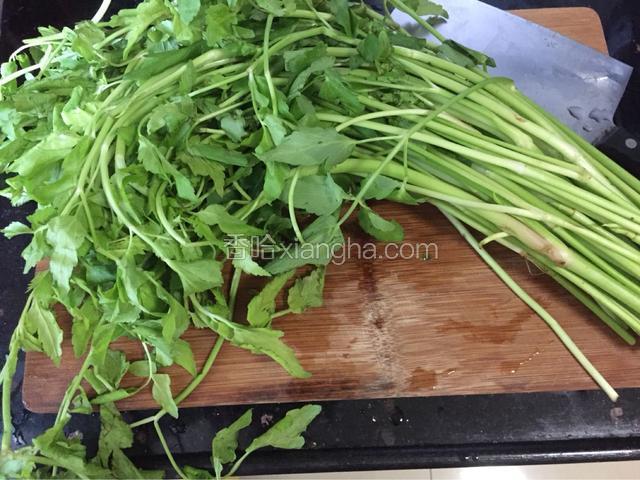 准备水芹菜500g，