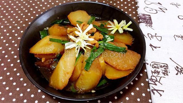 油闷白萝卜