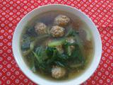 油菜丝汆丸子