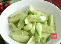 椒油蒜泥黄瓜的做法图解3