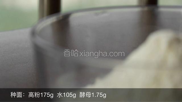 先制作种面，提前称好材料