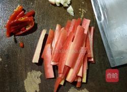 蒜台肉丝的做法图解3