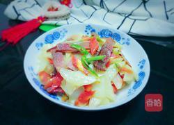 土豆片炒腊肉的做法图解9