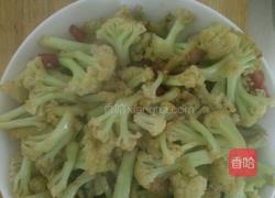菜花炒肉的做法图解3