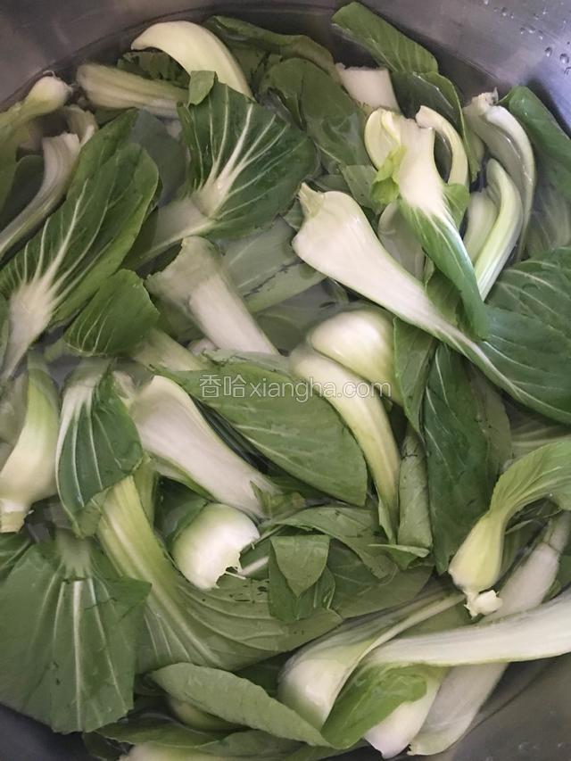 洗好的油菜