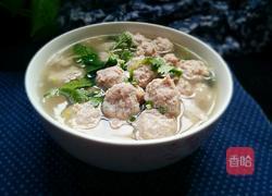 氽清汤肉丸的做法图解14