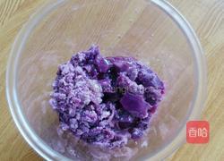 椰蓉芒果紫薯球的做法图解3