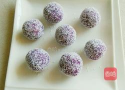 椰蓉芒果紫薯球的做法图解10