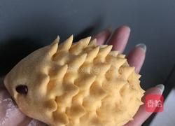 小刺猬、小兔子南瓜核桃芝麻馒头的做法图解11