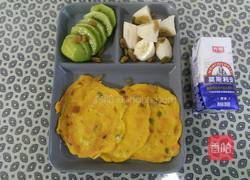 胡萝卜葱花鸡蛋饼的做法图解5