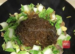 肉炒小白菜粉条的做法图解13